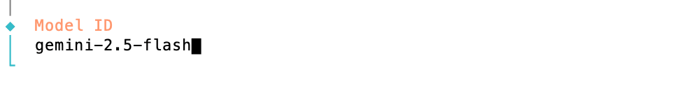 这里输入：gemini-2.5-flash